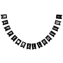 ハッピーハローウィン白黒幽霊