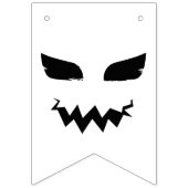 ハッピーハローウィン白黒 バンティングフラッグ (第1の旗)