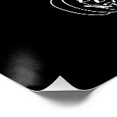 ハッピーハローウィン白黒 ポスター (コーナー)