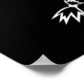 ハッピーハローウィン白黒 ポスター (角)