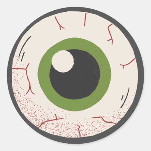 ハッピーハローウィン眼 ラウンドシール (正面)