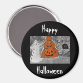 ハッピーハローウィン磁石 マグネット (正面/裏面)