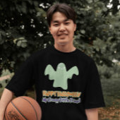 ハッピーハローウィン私の不気味な小さな友人の子供 Tシャツ