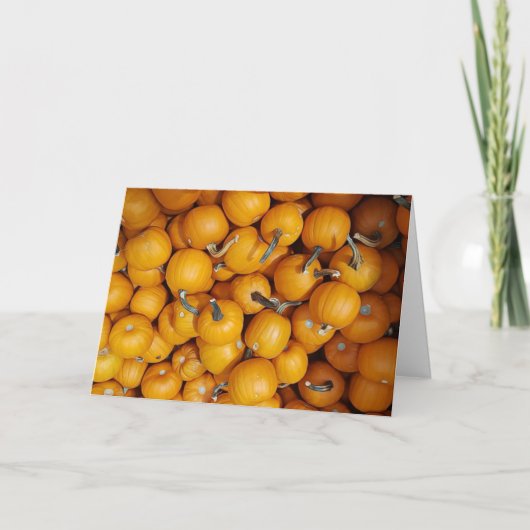 ハッピーハローウィン秋の恵みカボチャ カード (正面)