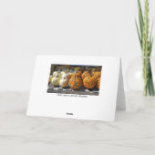 ハッピーハローウィン秋カボチャ表示カード カード (裏面)