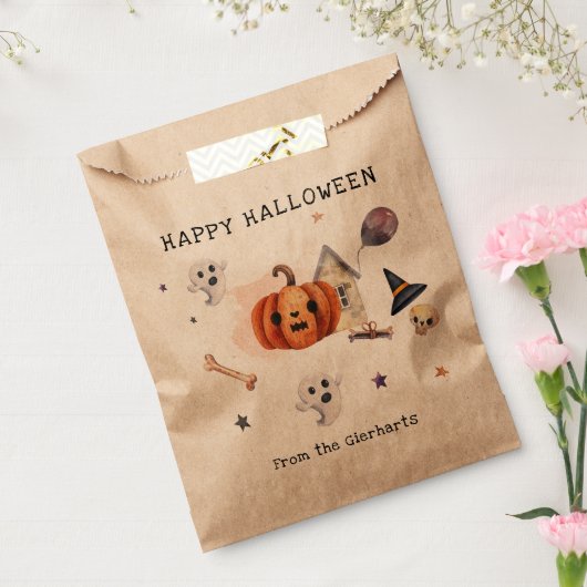 ハッピーハローウィン秋ファミリーパーティースカル フェイバーバッグ (封をした状態)