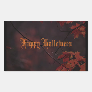 ハッピーハローウィン秋葉 長方形シール