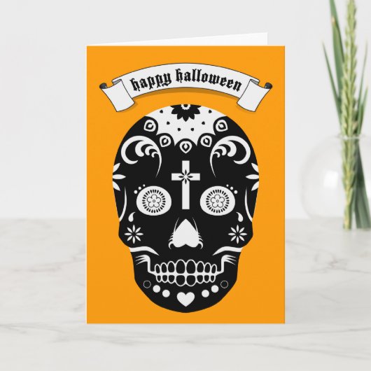 ハッピーハローウィン糖スカル カード (正面)