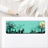 ハッピーハローウィン背景 ラベル (インサイチュ)