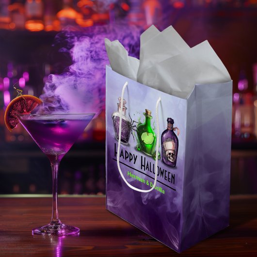 ハッピーハローウィン薬用ジャー ミディアムペーパーバッグ