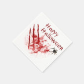 ハッピーハローウィン血スクラッチ スタンダードカクテルナプキン (角)
