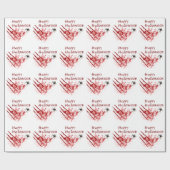 ハッピーハローウィン血スクラッチ ラッピングペーパー (フラット)