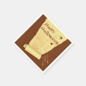 ハッピーハローウィン血壁紙 スタンダードカクテルナプキン (角)