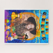 ハッピーハローウィン衣装キッズパーティーお祝い ジグソーパズル (横)