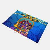 ハッピーハローウィン衣装キッズパーティーお祝い ドアマット (アングル)