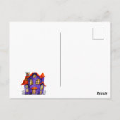 ハッピーハローウィン衣装キッズパーティーお祝い ポストカード (裏面)