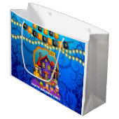 ハッピーハローウィン衣装キッズパーティーお祝い ラージペーパーバッグ (正面アングル)