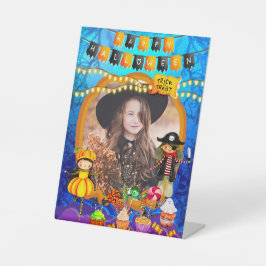 ハッピーハローウィン衣装キッズパーティーお祝い 台座サイン