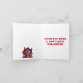 ハッピーハローウィン衣装キッズパーティーお祝い 招待状 (内部)