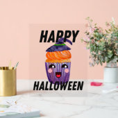 ハッピーハローウィン衣装ハロウィンカップケーキ アクリルサイン (ウェディング)