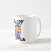 ハッピーハローウィン衣装ハロウィンカップケーキ コーヒーマグカップ (正面右)