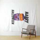 ハッピーハローウィン衣装ハロウィンカップケーキ タペストリー (インサイチュ(横))