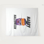 ハッピーハローウィン衣装ハロウィンカップケーキ タペストリー (正面(横))