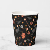 ハッピーハローウィン衣装バースデーパーティー 紙コップ (裏面)