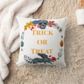 ハッピーハローウィン衣装パーティーカボチャと幽霊たち クッション (ブランケット)