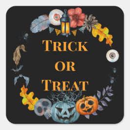 ハッピーハローウィン衣装パーティーカボチャ スクエアシール