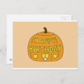 ハッピーハローウィン誕生日漫画 ポストカード (正面/裏面)