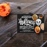 ハッピーハローウィン誕生日 |パーティの招待状 ポストカード<br><div class="desc">ハッピーハローウィン誕生日 |パーティの招待状</div>