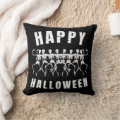 ハッピーハローウィン踊り骨格 クッション (ブランケット)
