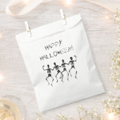 ハッピーハローウィン踊り骨格 フェイバーバッグ (クリップ留めされた状態)