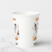 ハッピーハローウィン踊り骨格 紙コップ (左)