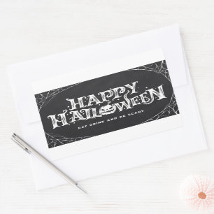 ハッピーハローウィン長方形シール 長方形シール