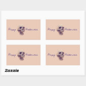 ハッピーハローウィン長方形ステッカー 長方形シール (シート)