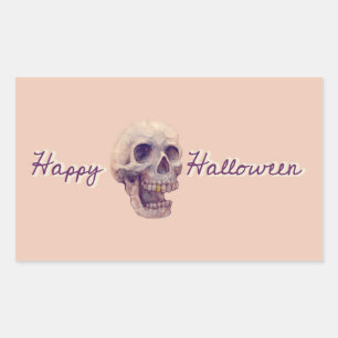 ハッピーハローウィン長方形ステッカー 長方形シール