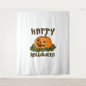 ハッピーハローウィン面白いハロウィーンの衣装 タペストリー (正面)