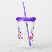 ハッピーハローウィン飛んでいる勾配魔猫 アクリルタンブラー (左)