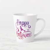 ハッピーハローウィン飛んでいる勾配魔猫 カフェラテマグ (右)