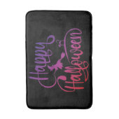 ハッピーハローウィン飛んでいる勾配魔猫 バスマット (正面縦)