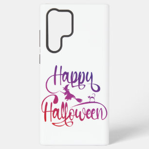 ハッピーハローウィン飛んでいる勾配魔猫 SAMSUNG GALAXY S22 ULTRAケース