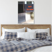 ハッピーハローウィン馬厩舎ドア乗馬学校 キャンバスプリント (インサイチュ (寝室))