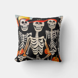 ハッピーハローウィン骨格 クッション