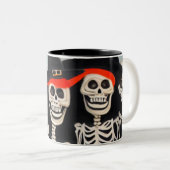 ハッピーハローウィン骨格 ツートーンマグカップ (正面右)