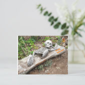 ハッピーハローウィン骸骨 ポストカード (スタンド正面)