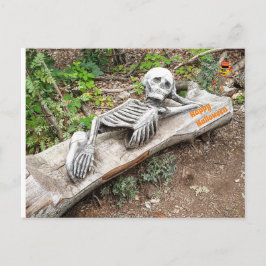 ハッピーハローウィン骸骨 ポストカード