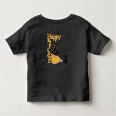 ハッピーハローウィン魔女 トドラーTシャツ (裏面)