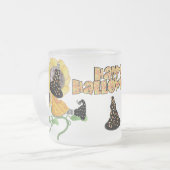 ハッピーハローウィン魔女 フロストグラスマグカップ (正面左)